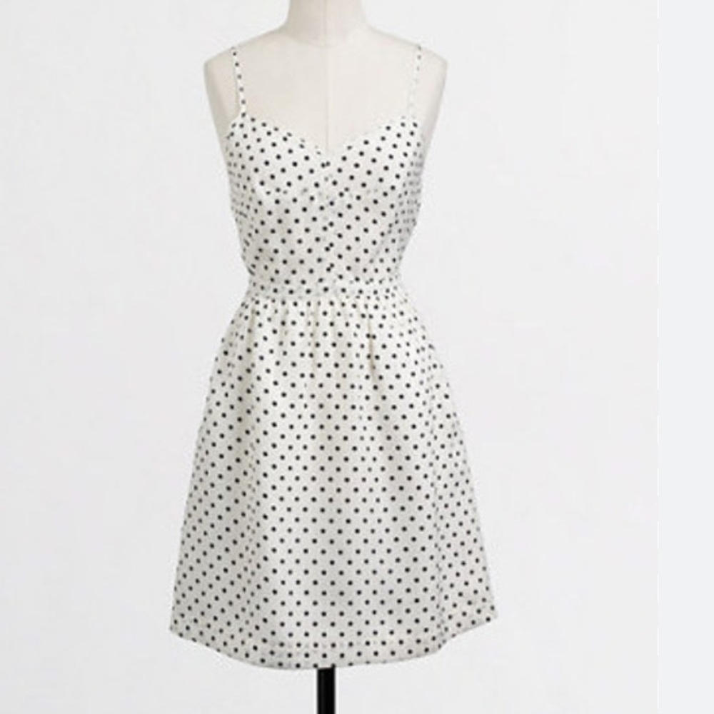 J. Crew factory polka dot dress